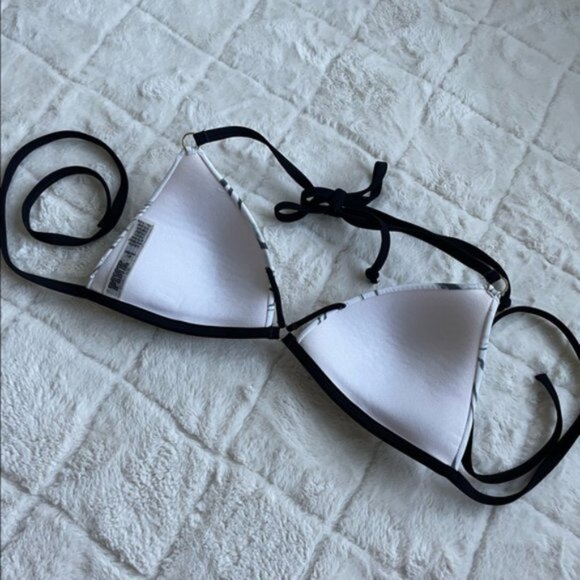 Victoria's Secret PINK | Gray Marble Triangle Bikini Top | Size Medium - Picture 6 of 12